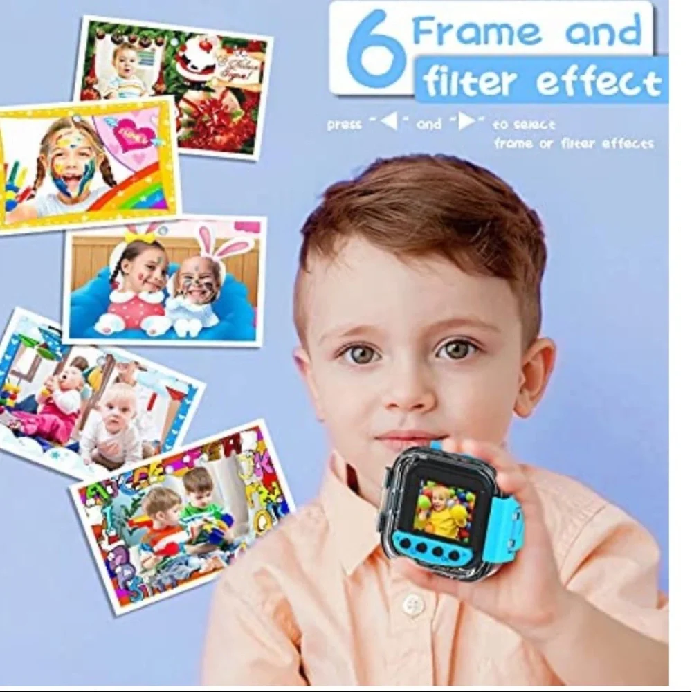 USHINING Kids Camera Waterproof 1080P HD for Underwater with 32GB SD Card